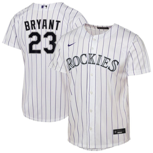 Kris Bryant Colorado Rockies Nike Youth Home Player Replica Jersey - White