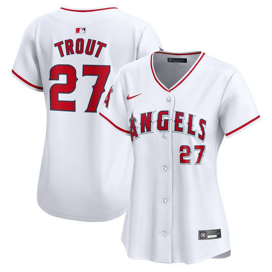 Mike Trout Los Angeles Angels Nike Women's Home Player Limited Jersey - White