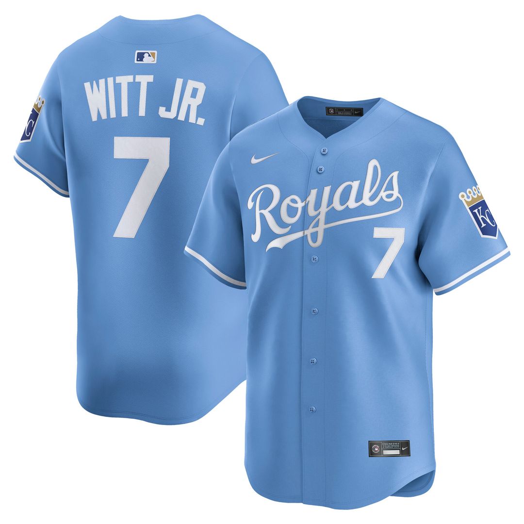 Bobby Witt Jr. Kansas City Royals Nike Alternate Player Limited Jersey - Light Blue