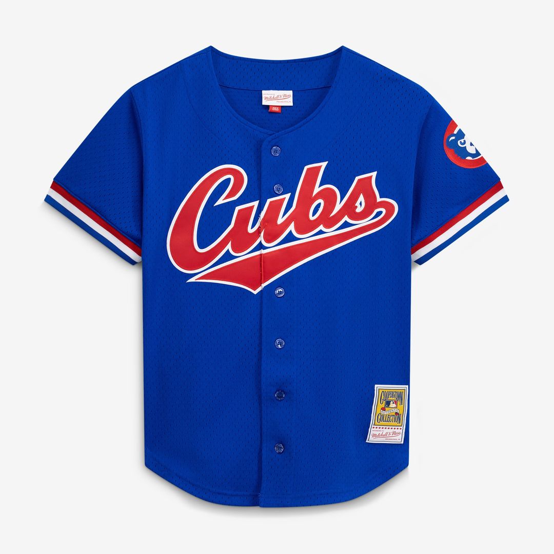 Ryne Sandberg Chicago Cubs Mitchell & Ness Cooperstown Collection 1996 Mesh Batting Practice Button - Up Jersey - Royal