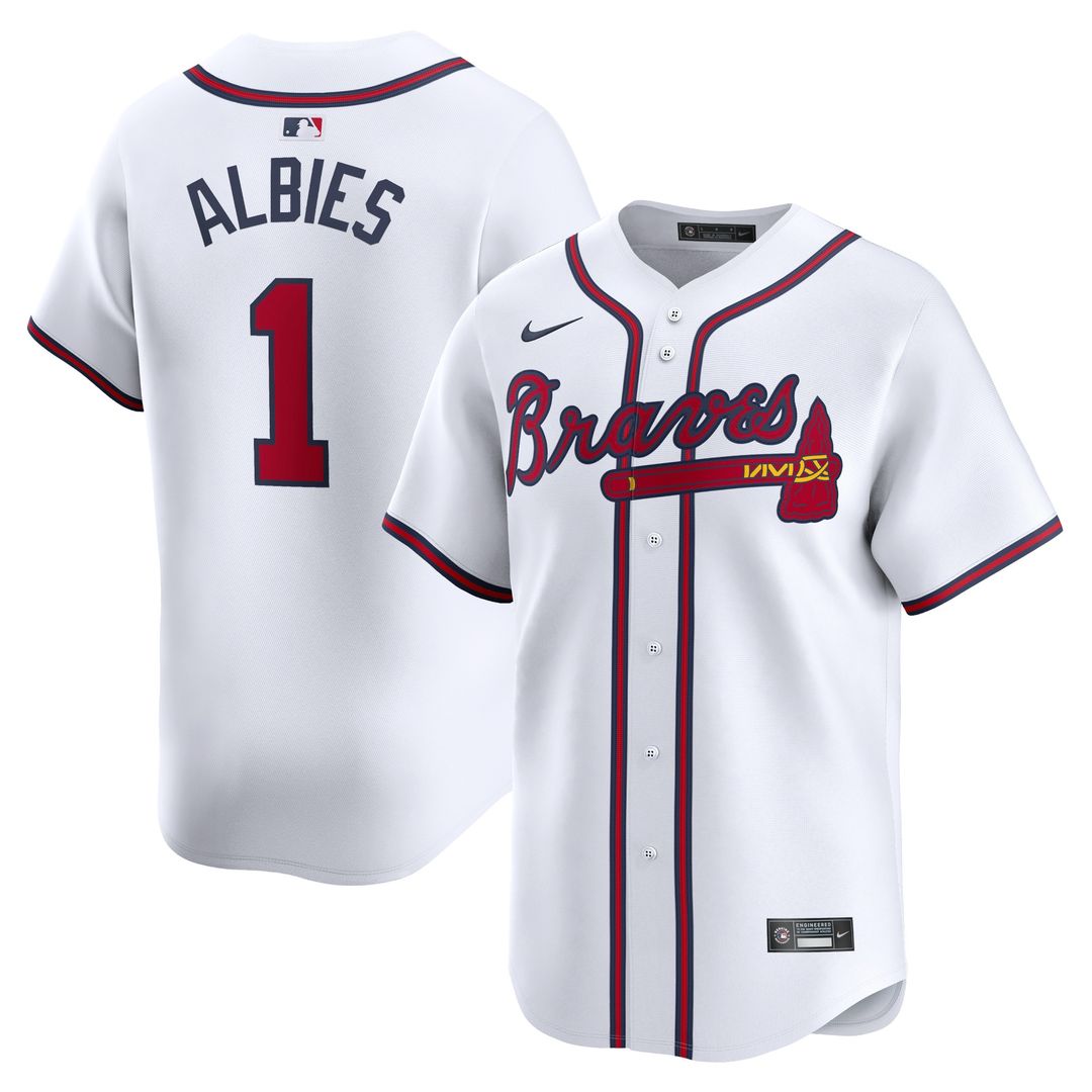 Ozzie Albies Atlanta Braves Nike Home Player Limited Jersey - White
