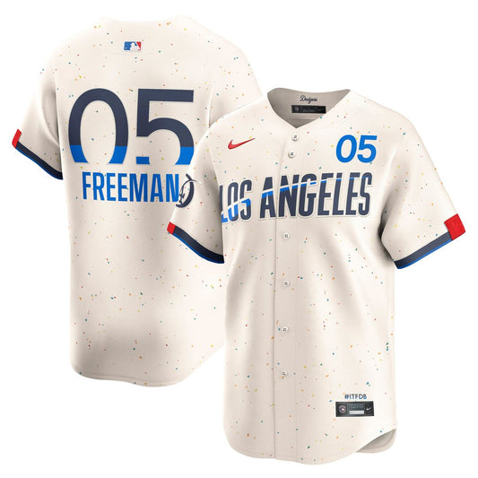 Freddie Freeman Los Angeles Dodgers Nike City Connect Player Limited Jersey - Cream