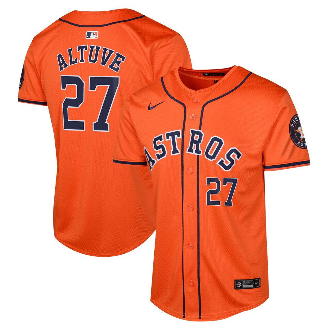 Jose Altuve Houston Astros Nike Youth Alternate Player Limited Jersey - Orange