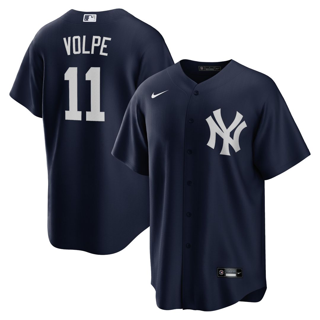 Anthony Volpe New York Yankees Nike Big & Tall Alternate Player Replica Jersey - Navy
