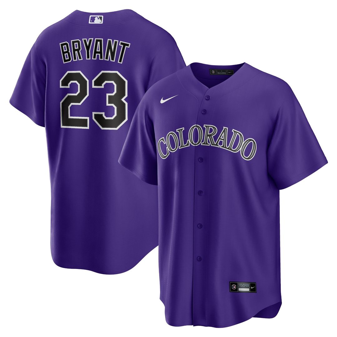 Kris Bryant Colorado Rockies Nike Alternate Player Replica Jersey - Purple