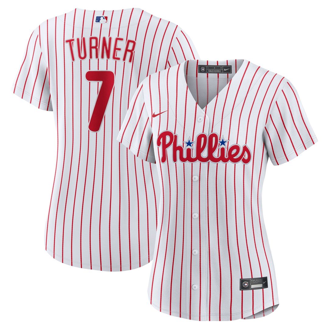 Trea Turner Philadelphia Phillies Nike Women's Home Player Replica Jersey - White