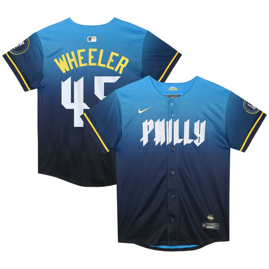 Zack Wheeler Philadelphia Phillies Nike Preschool 2024 City Connect Player Limited Jersey - Blue