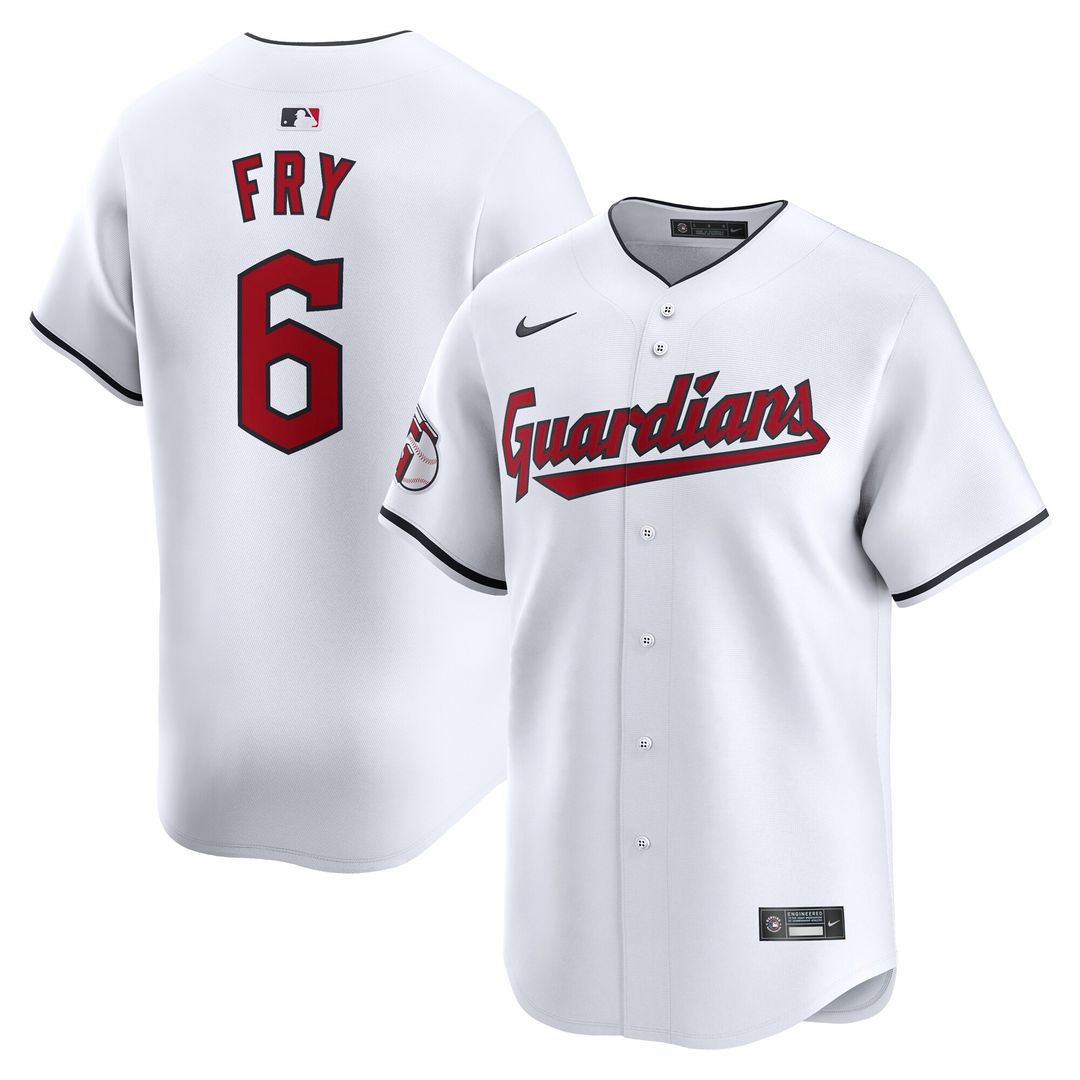David Fry Cleveland Guardians Nike Home Player Limited Jersey - White