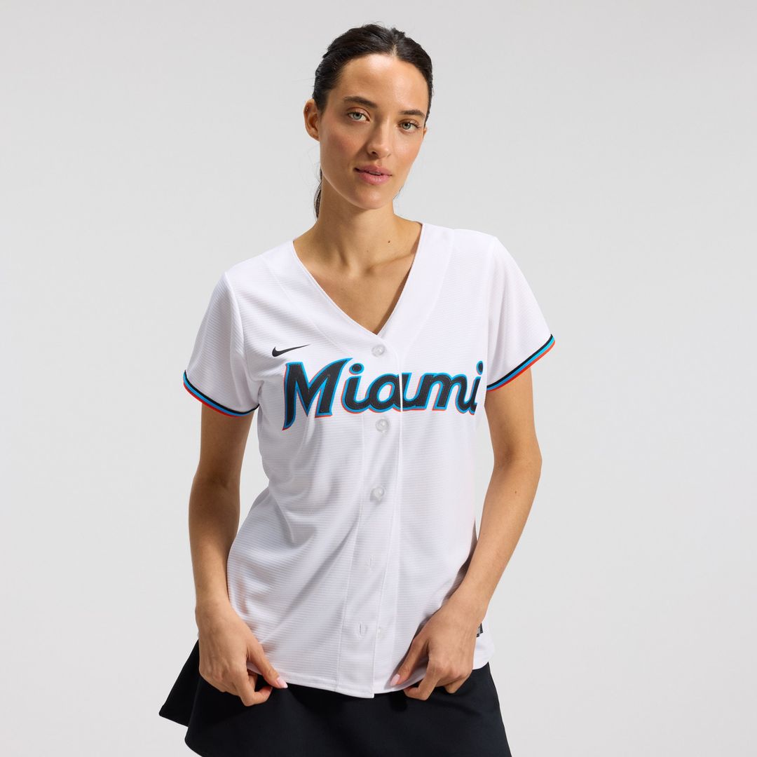Miami Marlins Nike Women's Team Replica Jersey - White
