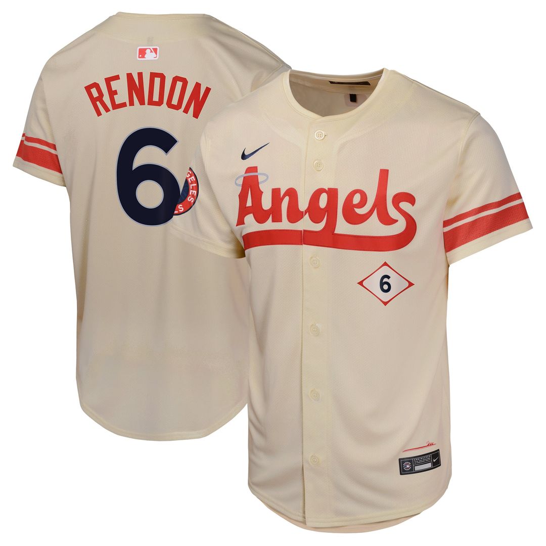 Anthony Rendon Los Angeles Angels Nike Youth City Connect Player Limited Jersey - Cream