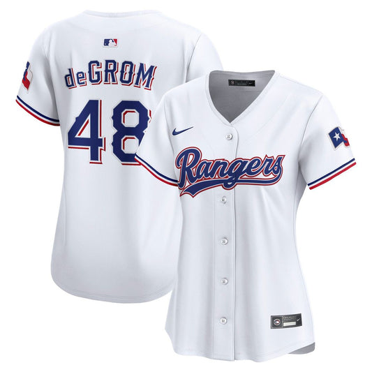 Jacob deGrom Texas Rangers Nike Women's Home Player Limited Jersey - White