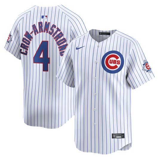Pete Crow - Armstrong Chicago Cubs Nike 150th Anniversary Limited Jersey - White