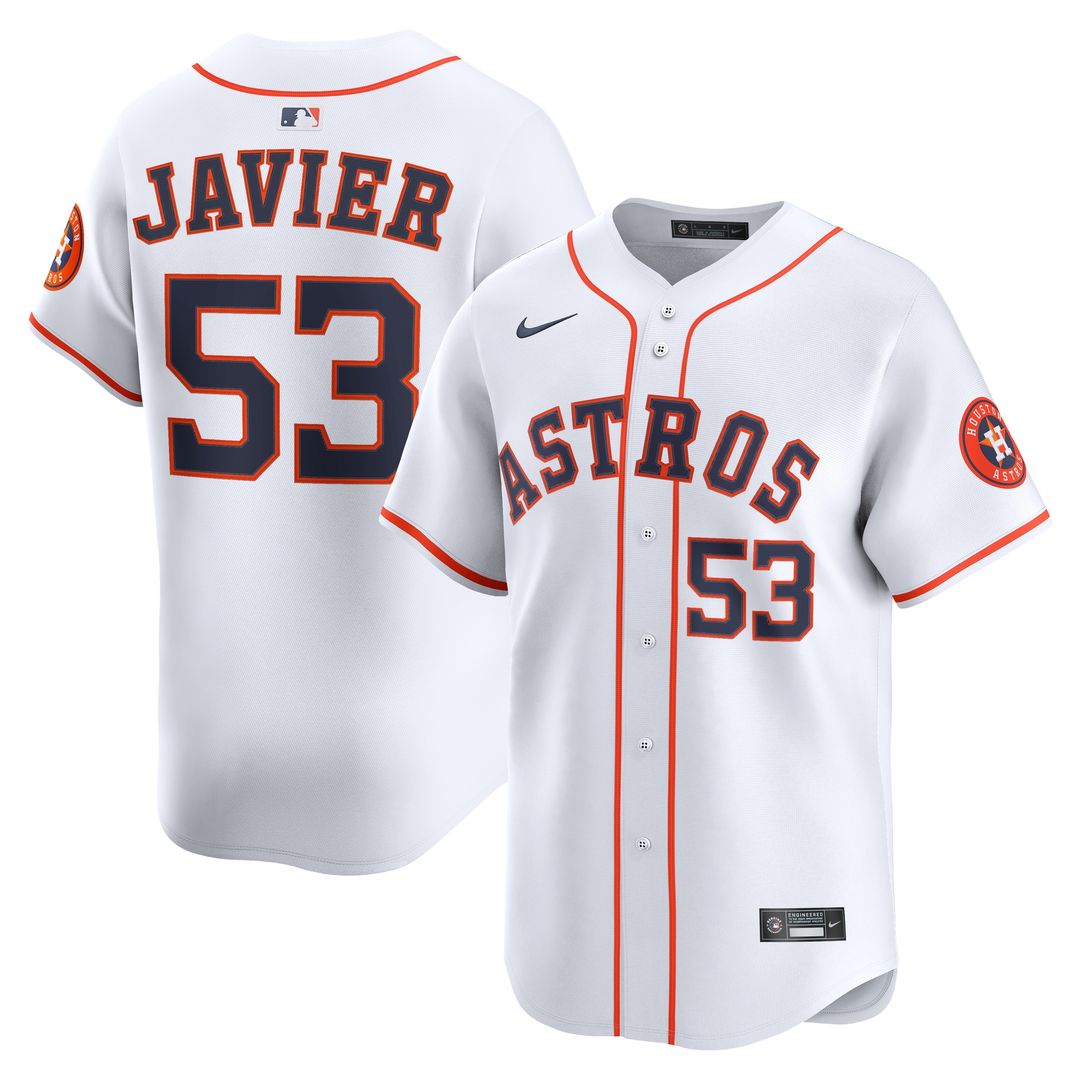 Cristian Javier Houston Astros Nike Home Player Limited Jersey - White