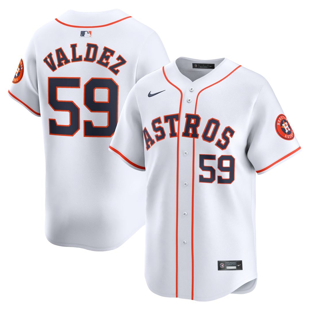 Framber Valdez Houston Astros Nike Home Player Limited Jersey - White