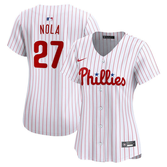 Aaron Nola Philadelphia Phillies Nike Women's Home Player Limited Jersey - White