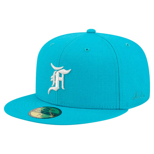 Men's Miami Marlins New Era x Fear of God Teal 59FIFTY Fitted Hat