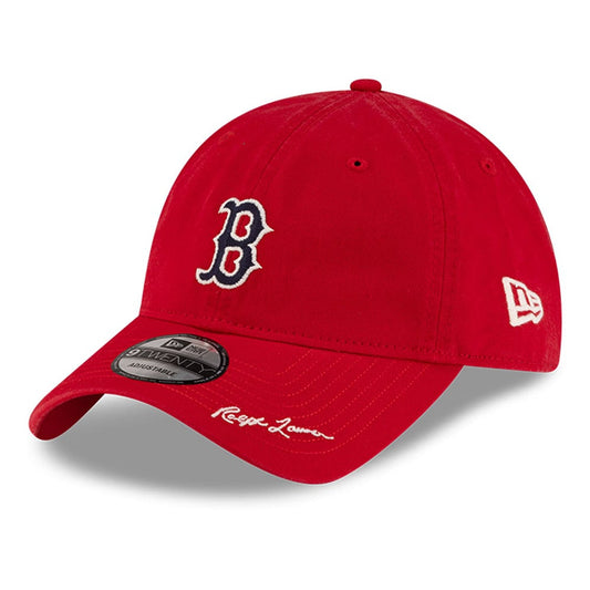 Men's Boston Red Sox New Era x Ralph Lauren Red 9TWENTY Adjustable Hat