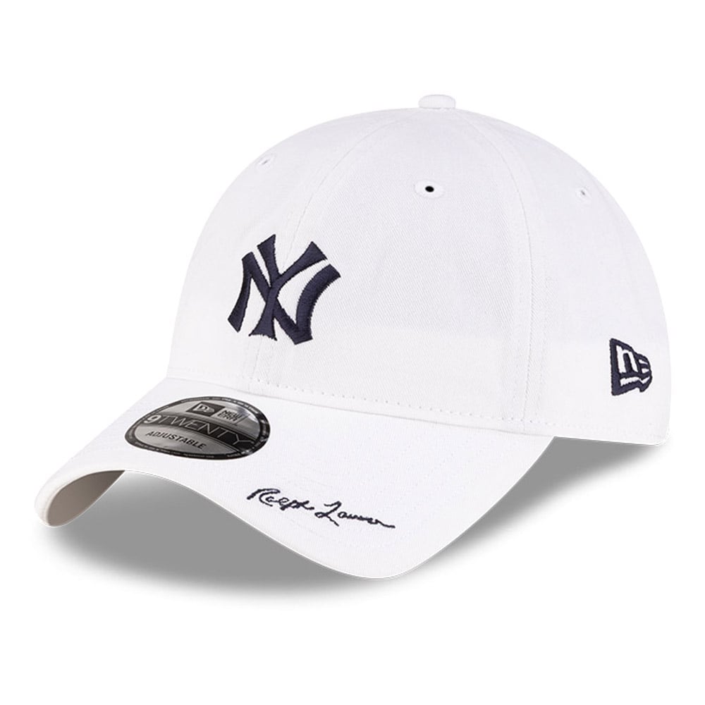Men's New York Yankees New Era x Ralph Lauren White 9TWENTY Adjustable Hat