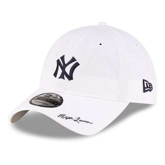 Men's New York Yankees New Era x Ralph Lauren White 9TWENTY Adjustable Hat